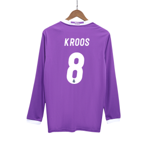 Retro Real Madrid Borta Fotbollströja KROOS #8 2016/17 långärmad