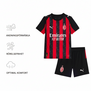 AC Milan Tröja 2025/26 Hemma Fotbollssats Barn