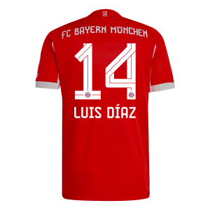 LUIS DÍAZ #14 Bayern Munich Tröja 2025/26 Hemma Autentisk