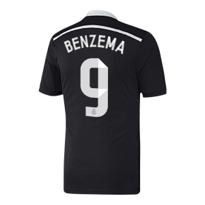 Retro Real Madrid Tredjeställ Fotbollströja BENZEMA #9 2014/15