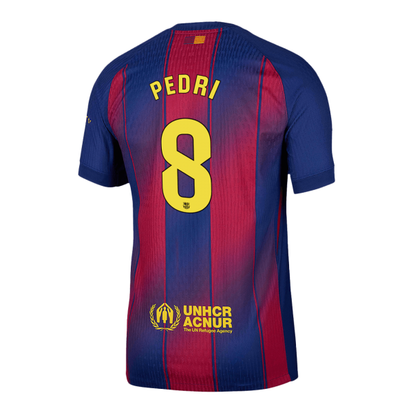 PEDRI #8 Barcelona Tröja 2025/26 Hemma Autentisk