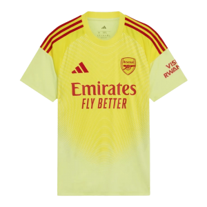 Arsenal Tröja 2025/26 Målvakt Gul stora storlekar
