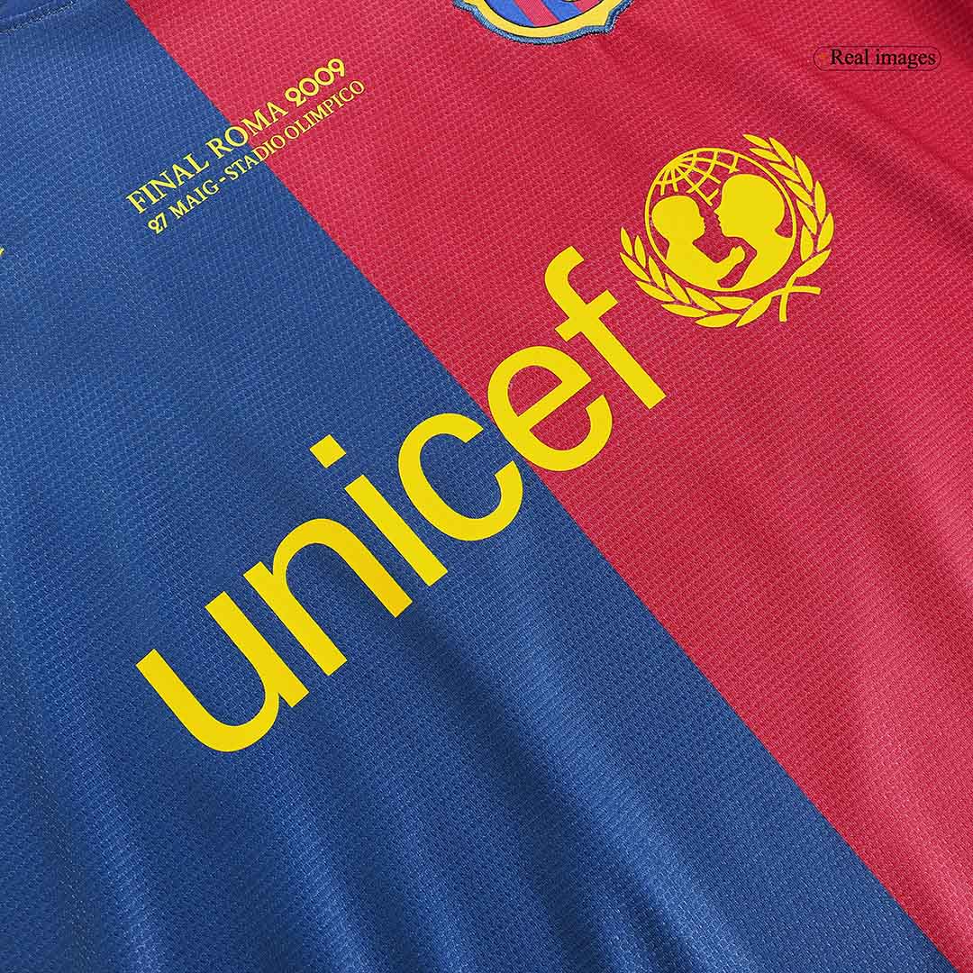 Retro Barcelona Hemma Fotbollströja ETO'O #9 2008/09 - UCL Final - Bild 4
