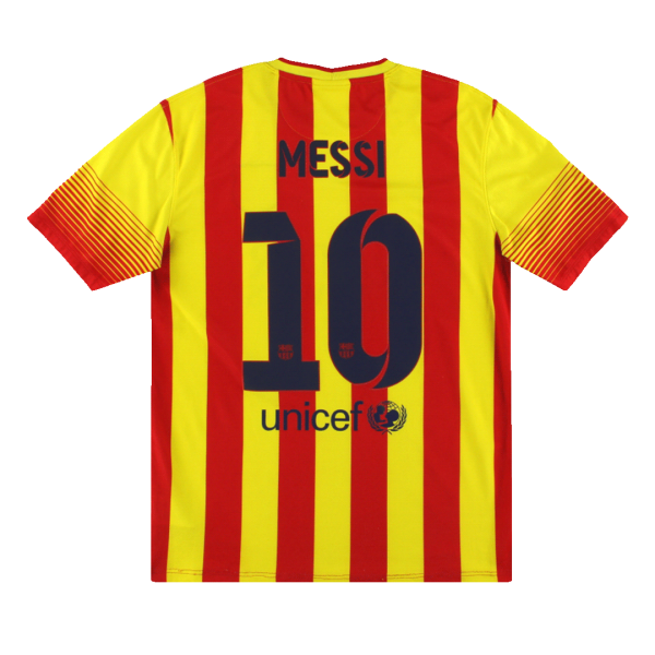 Retro Barcelona Borta Fotbollströja MESSI #10 2013/14