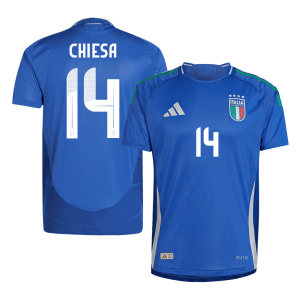 CHIESA #14 Italien Hemma Fotbollströjor Euro 2024 Autentisk