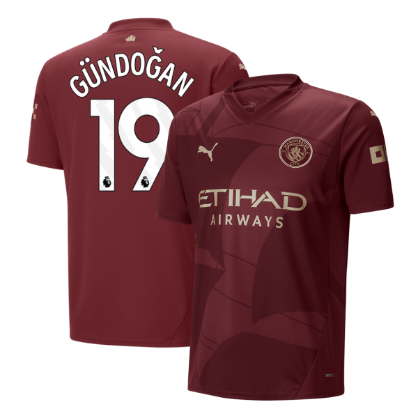 Manchester City Tredjeställ Fotbollströja GÜNDOĞAN #19