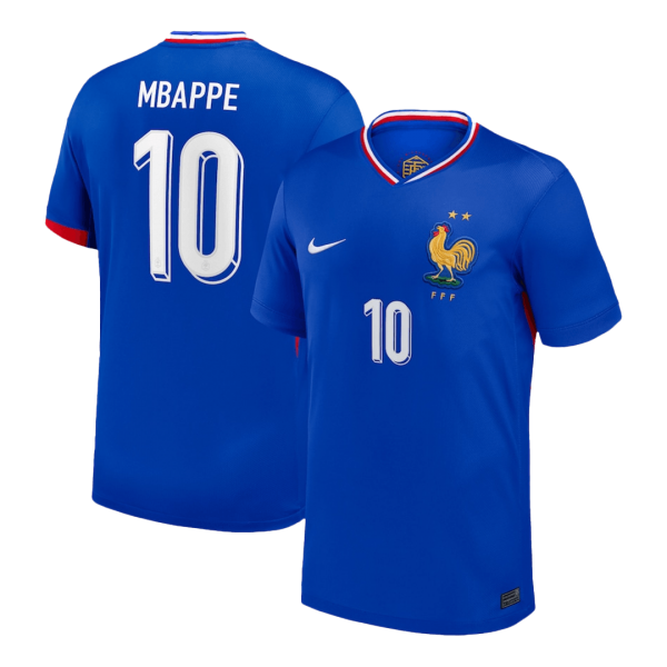 MBAPPÉ #10 Frankrike Hemma fotbollströjor