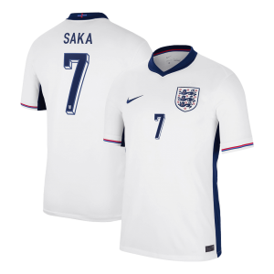 England Hemma Fotbollströjor SAKA #7 Euro Premium
