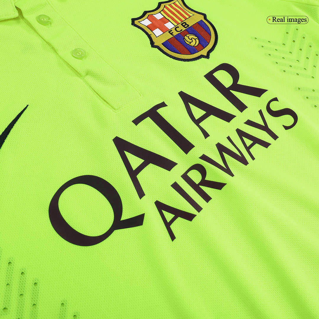 Retro Barcelona Tredjeställ Fotbollströja SUÁREZ #9 2014/15 - Bild 8