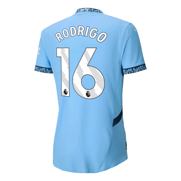 Manchester City Hemma Fotbollströja RODRIGO #16  Autentisk