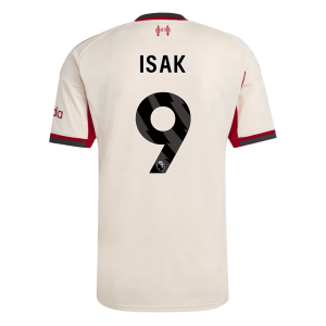 Liverpool Tröja ISAK #9 2025/26 Borta Vit