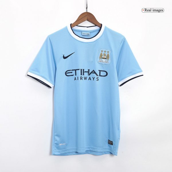 Retro Manchester City Hemma Fotbollströja 2013/14