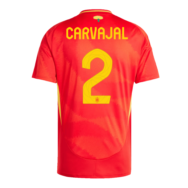 CARVAJAL #2 Spanien Hemma Fotbollströjor Euro