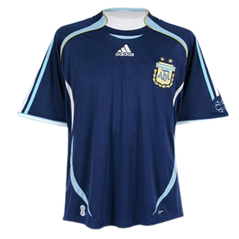 Argentina Borta Fotbollströjor 2006 Retro