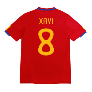 XAVI #8 Spanien Hemma Fotbollströjor 2010 Retro