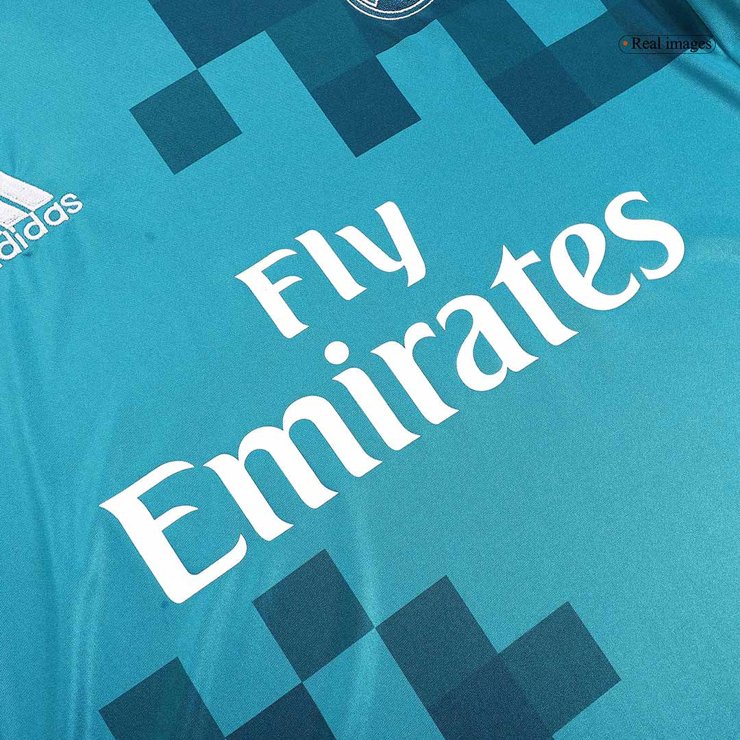 Retro Real Madrid Tredjeställ Fotbollströja 2017/18 långärmad - Bild 7