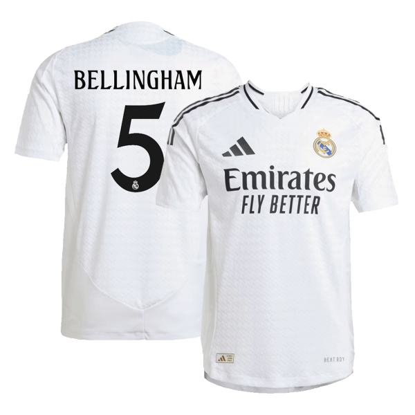 Real Madrid Hemma Fotbollströja BELLINGHAM #5 Premium Autentisk