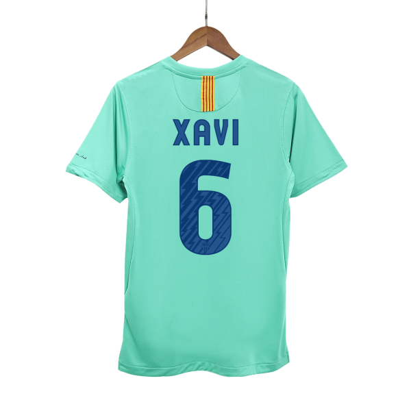 Retro Barcelona Borta Fotbollströja XAVI #6 2010/11