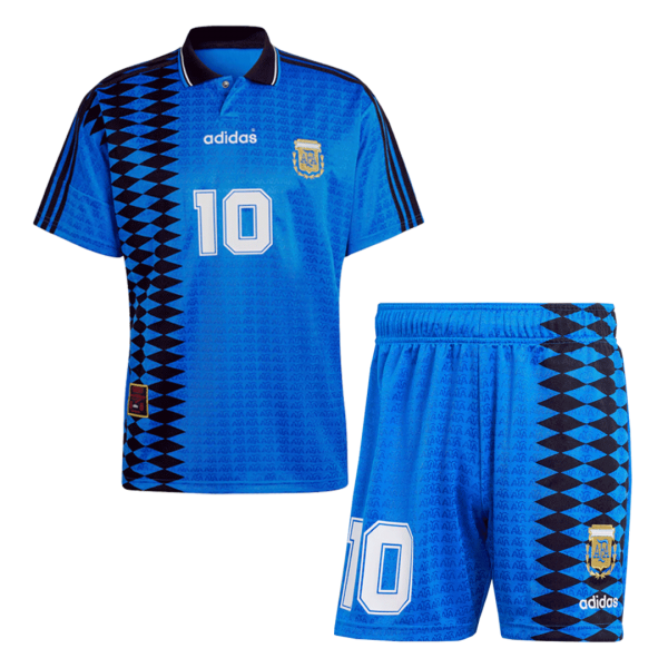 #10 Argentina Borta Fotbollströjor 1994 Retro