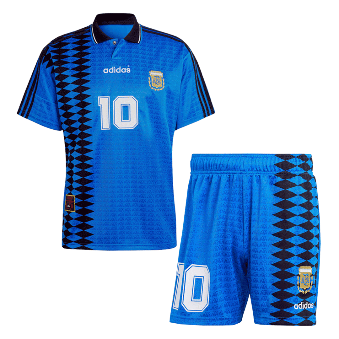 #10 Argentina Borta Fotbollströjor 1994 Retro