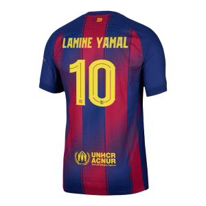 LAMINE YAMAL #10 Barcelona Tröja 2025/26 Hemma Autentisk - UCL