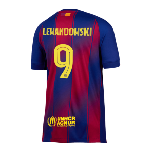 LEWANDOWSKI #9 Barcelona Tröja 2025/26 Hemma - UCL