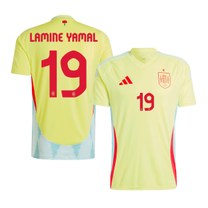 LAMINE YAMAL #19 Spanien Borta Fotbollströjor Euro 2024