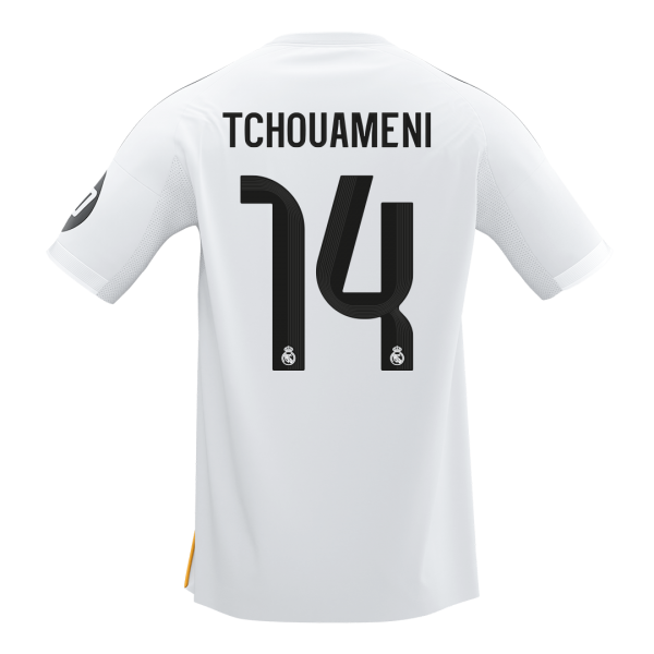 TCHOUAMENI #14 Real Madrid Tröja 2025/26 Hemma Premium Vit