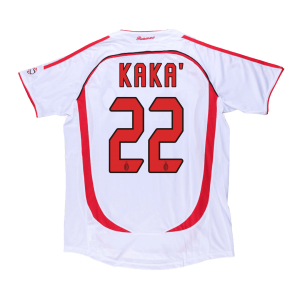 Retro AC Milan Borta Fotbollströja KAKA' #22 2006/07 - UCL