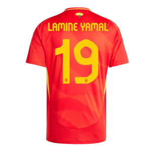 LAMINE YAMAL #19 Spanien Hemma Fotbollströjor Euro