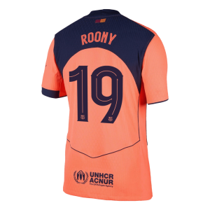 Barcelona Tröja ROONY #19 2025/26 Tredje Autentisk Orange - UCL