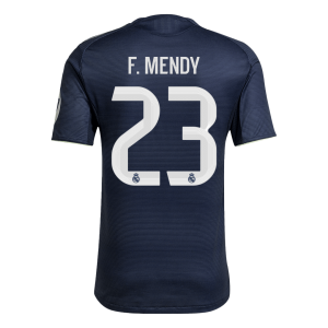 Real Madrid Tröja F.MENDY #23 2025/26 Borta Autentisk Mörkblå