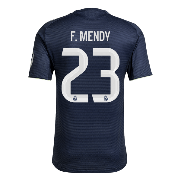 Real Madrid Tröja F.MENDY #23 2025/26 Borta Autentisk Mörkblå