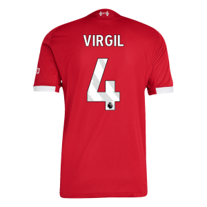 VIRGIL #4 Liverpool Tröja 2025/26 Hemma Autentisk