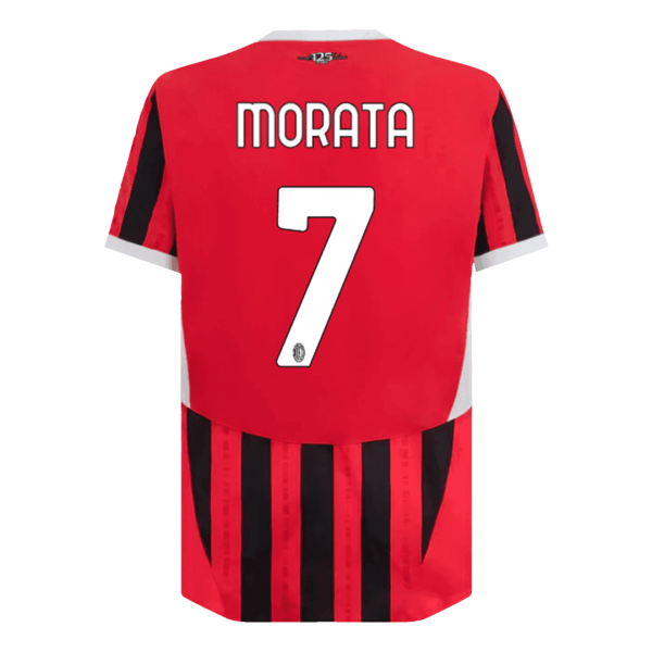 AC Milan Hemma Fotbollströja MORATA #7  Autentisk
