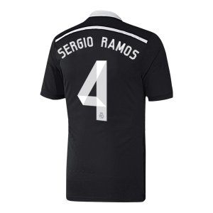 Retro Real Madrid Tredjeställ Fotbollströja SERGIO RAMOS #4 2014/15