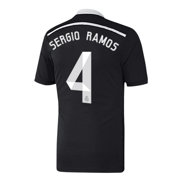 Retro Real Madrid Tredjeställ Fotbollströja SERGIO RAMOS #4 2014/15