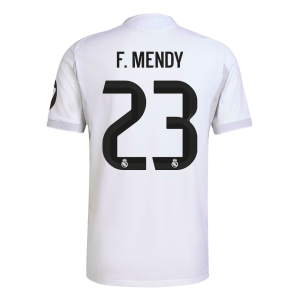 Real Madrid Tröja F.MENDY #23 2025/26 Hemma Autentisk Vit