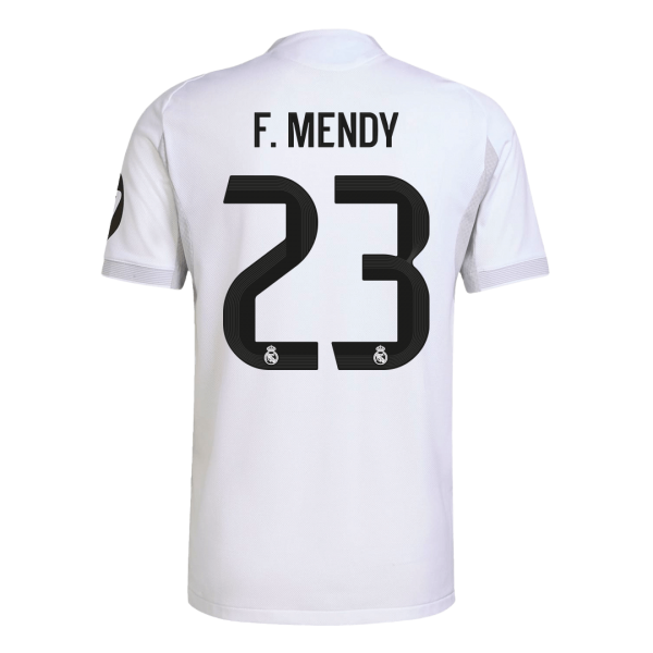 Real Madrid Tröja F.MENDY #23 2025/26 Hemma Autentisk Vit
