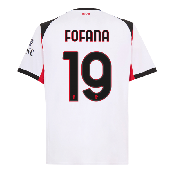 AC Milan Tröja FOFANA #19 2025/26 Borta Vit