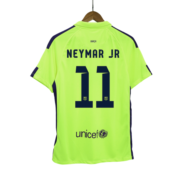 Retro Barcelona Tredjeställ Fotbollströja NEYMAR JR #11 2014/15