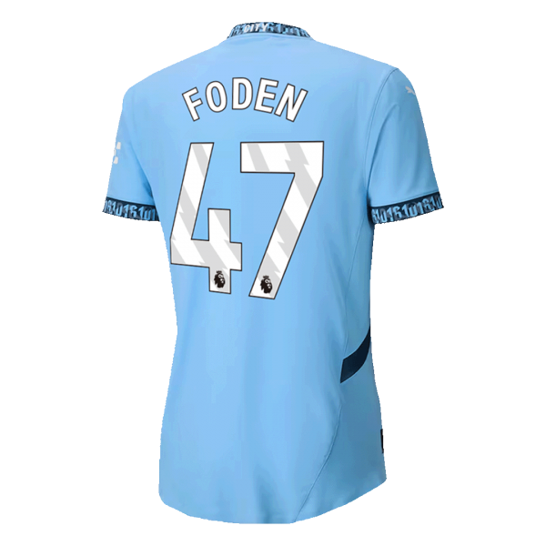 Manchester City Hemma Fotbollströja FODEN #47  Autentisk