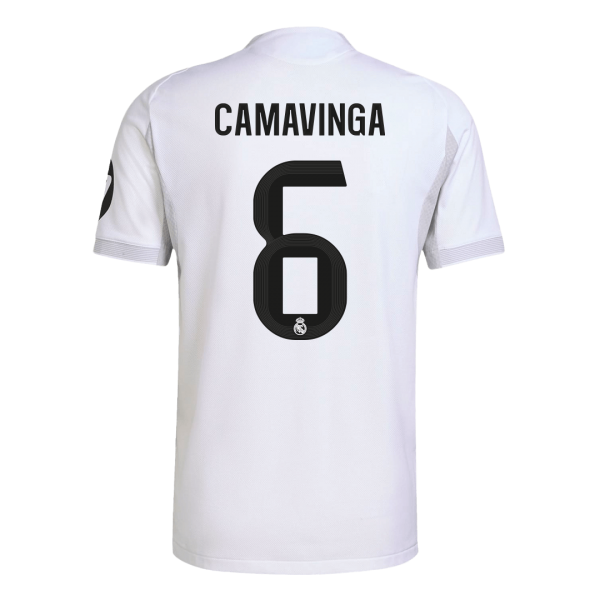 Real Madrid Tröja CAMAVINGA #6 2025/26 Hemma Autentisk Vit