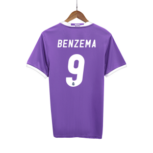 Retro Real Madrid Borta Fotbollströja BENZEMA #9 2016/17