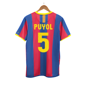 Retro Barcelona Hemma Fotbollströja PUYOL #5 2010/11