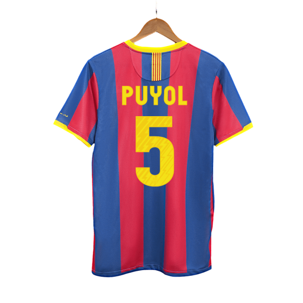 Retro Barcelona Hemma Fotbollströja PUYOL #5 2010/11