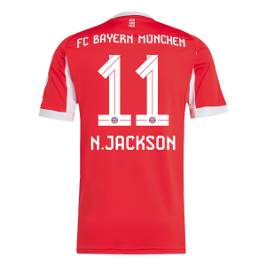 Bayern Munich Tröja N.JACKSON #11 2025/26 Hemma Röd