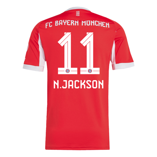 Bayern Munich Tröja N.JACKSON #11 2025/26 Hemma Röd