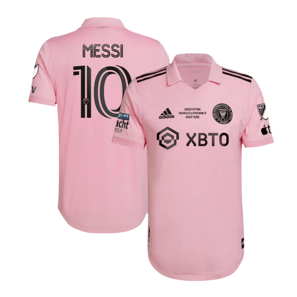 Inter Miami CF Hemma Fotbollströja MESSI #10 2023 Premium - Leagues Cup Final Autentisk