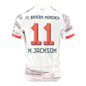 Bayern Munich Tröja N.JACKSON #11 2025/26 Borta Vit